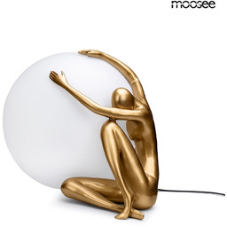 UOMO 50 MOOSEE lampa podłogowa biała kula fi35cm,