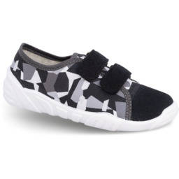 ZETPOL tenisówki kapcie chłopięce Cezar moro czarny