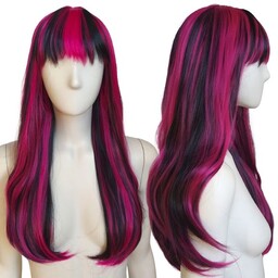 Peruka różowo czarna Draculaura Monster High cosplay