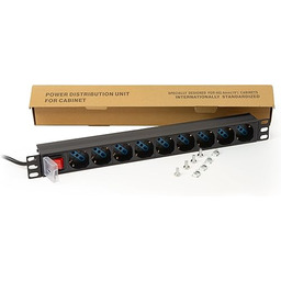 Link LK10053 Multigniazd Rack 19" 9 Uniwersalne Gniazda