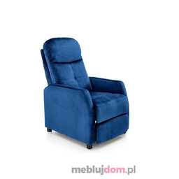 Fotel relaksacyjny FELIPE 2 Velvet Halmar Granatowy