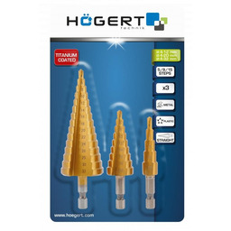 Hogert Technik HT6D325 Wiertło stopniowe Stal szybkotnąca, Liczba