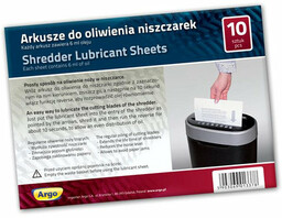 Koperty / arkusze do oliwienia niszczarek 10szt. /130110/