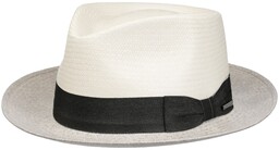 Kapelusz Panama Salcova Fedora by Stetson, szary melanż,