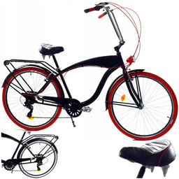 Rower Miejski Motorek Męski Rama 18" Cali Koło