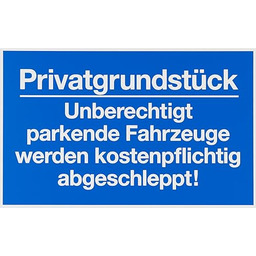 Metafranc Tabliczka informacyjna "Prywatna teren nieuprawnionego parkowania" -