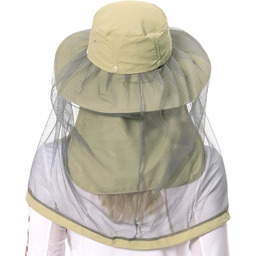 KAPELUSZ PRZECIWSŁONECZNY Z SIATKĄ MOSKITIERĄ CZAPKA OCHRONNA -