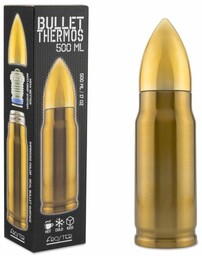 Termos FROSTER Bullet Brass nabój 500 ml