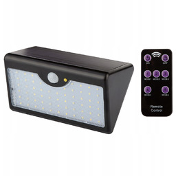 Lampa solarna ścienna ogrodowa pilot Smd Led 900lm