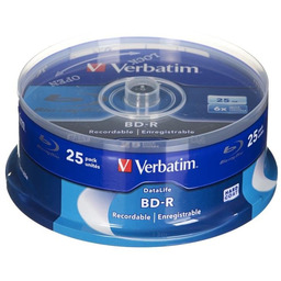 Płyty BD-R VERBATIM DataLife, 25 GB, 6x, 25