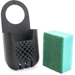 Wiszący organizer Cascia z gąbką czarny