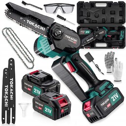 Piła Łańcuchowa Akumulatorowa Mini Pilarka Bezszczotkowa 2xAKU Gałęziówka