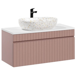 Zestaw meblowy 100cm z umywalką nablatową Kolekcja Iconic