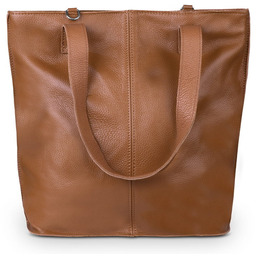 Worek Skórzany Vera Pelle Punta Rudy