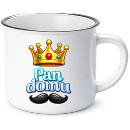 Pan domu - kubek emaliowany na prezent
