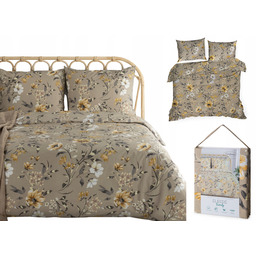 Pościel Bawełniana W Kwiaty 160x200 Emy 100% Bawełna