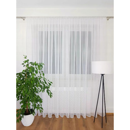 Klasyczna Firana Gotowa Z Woalu Delikatne Firanki