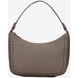 Damska torebka na ramię z imitacji skóry ciemny