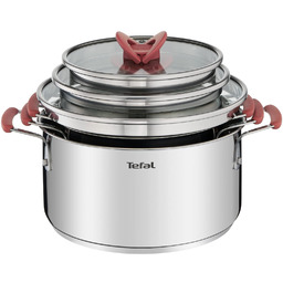 Zestaw garnków Tefal Opti'Space stal nierdzewna 6 el.
