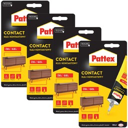 4x Klej kontaktowy Pattex Contact Żel 58ml