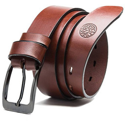 Skórzany pasek BETLEWSKI LIC35-0 brązowy 135