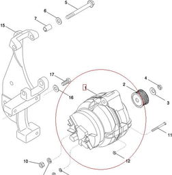 ALTERNATOR 150A NEW HOLLAND CASE 87452821