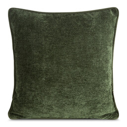 Eurofirany Poszewka dekoracyjna 45x45 Klara 02 oliwkowa szenilowa