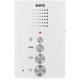Domofon "EURA" ADP-38A3 "ENTRA" biały, jednorodzinny, głośnomówiący, kaseta