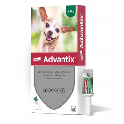 ADVANTIX Spot-on 0,4ml do 4kg 4 pipety