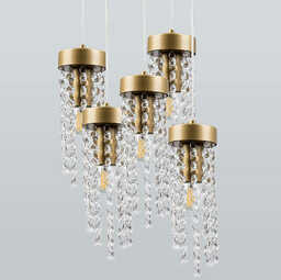 LAMPA wisząca GEA 316301 Polux glamour OPRAWA kaskada