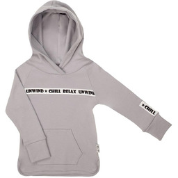 Chłopięca bluzka bawełniana z kapturem popielata Nicol,r.134