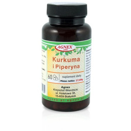 Kurkuma + piperyna 294,75 mg 17,69 g (60kaps.)