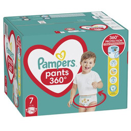 Pampers Pants 7 17kg+ 74szt.