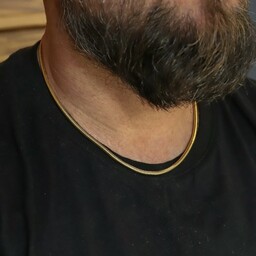 Łańcuszek złoty męski gruby splot linka 40 cm