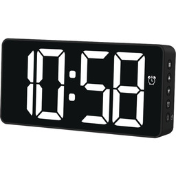 Budzik Elektroniczny BALI z Cyfrowym Wyświetlaczem, Trybem Nocnym,