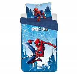 Spiderman Pościel Bawełniana 140x200 Spajdermen Do Pokoju Dziecka