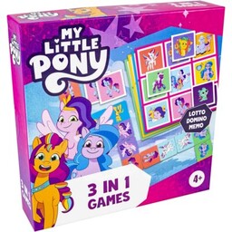 TACTIC Gra logiczna 3w1 My Little Pony 60481