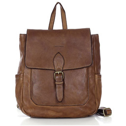 Plecak skórzany MARCO MAZZINI czekoladowy brąz v224b