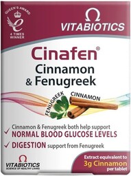 Cinafen Cinnamon & Fenugreek cynamon z kozieradką suplement