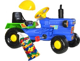 Solidny Traktor Traktorek Na Pedały Samochód.kask