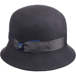 Kapelusz w Kształcie Dzwonka Collana by Lierys, szary,