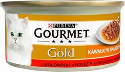 Purina Gourmet Gold Sauce Delight z wołowiną 85g