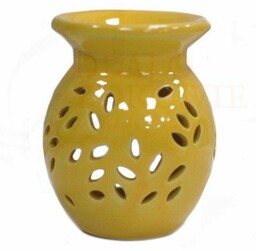 Kominek Zapachowy Ceramiczny Kwiat Pomarańczowy