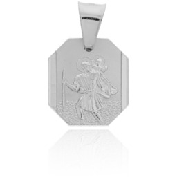 Srebrny medalik zawieszka Św. Krzysztof pr. 925