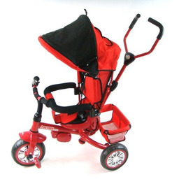 ROWEREK TRÓJKOŁOWY Z PROWADNIKIEM I DASZKIEM