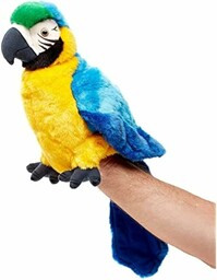 Uni-Toys Papuga Pluszowa Zabawka, Wielokolorowy, 26 cm