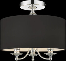 Cosmolight Natynkowa lampa sufitowa Abu Dhabi hampton czarny