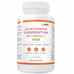WISH Glukozamina Chondroityna Msm Witamina C 120caps