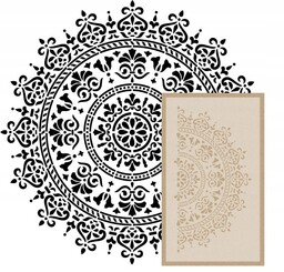 Szablon Stiuk Mandala 4 80cm 0,8mm Do Malowania