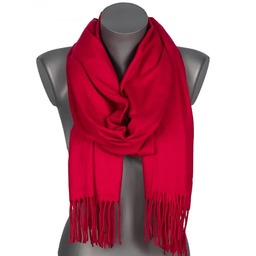 Szalik damski jesienny zimowy GŁADKI szal z frędzlami